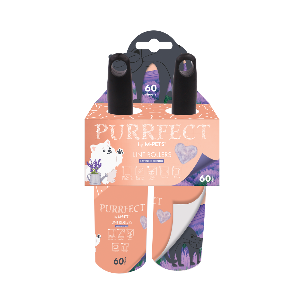 PURRFECT Lint roller LAVENDER scent 60 sheets