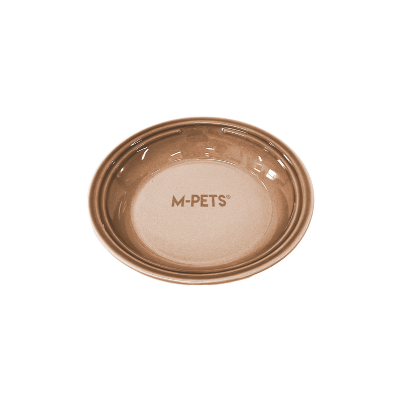 PETJOY Flatty Ceramic Bowl - Brown  250ml