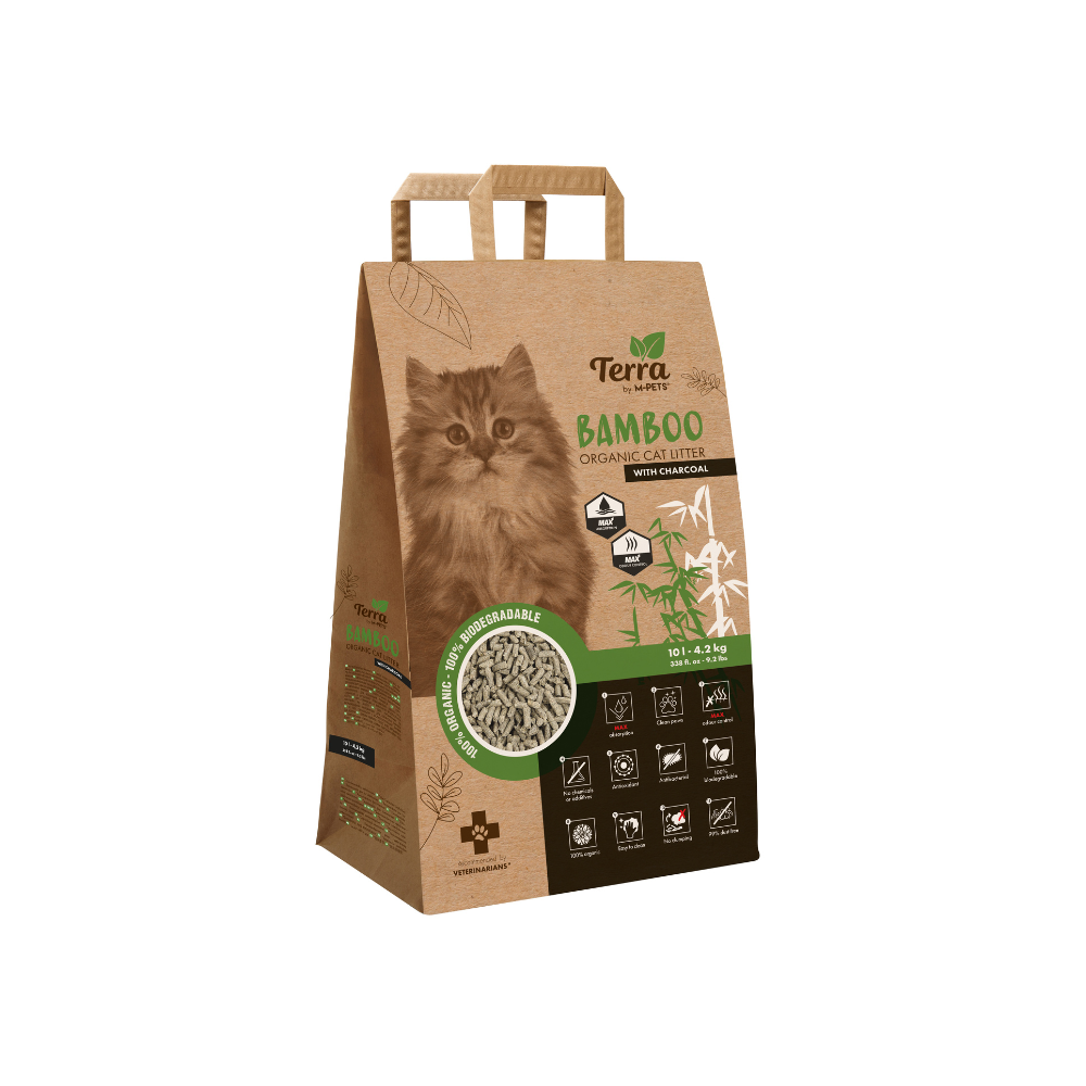 TERRA BAMBOO ORGANIC Cat Litter with Charcoal