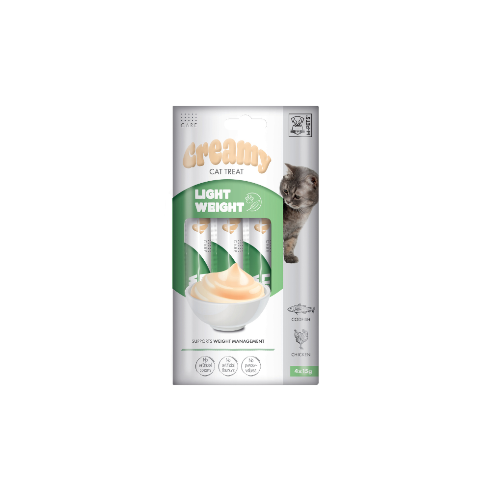 CREAMY with FUNCTIONS - Cat treat Light weight - Codfish & Chicken