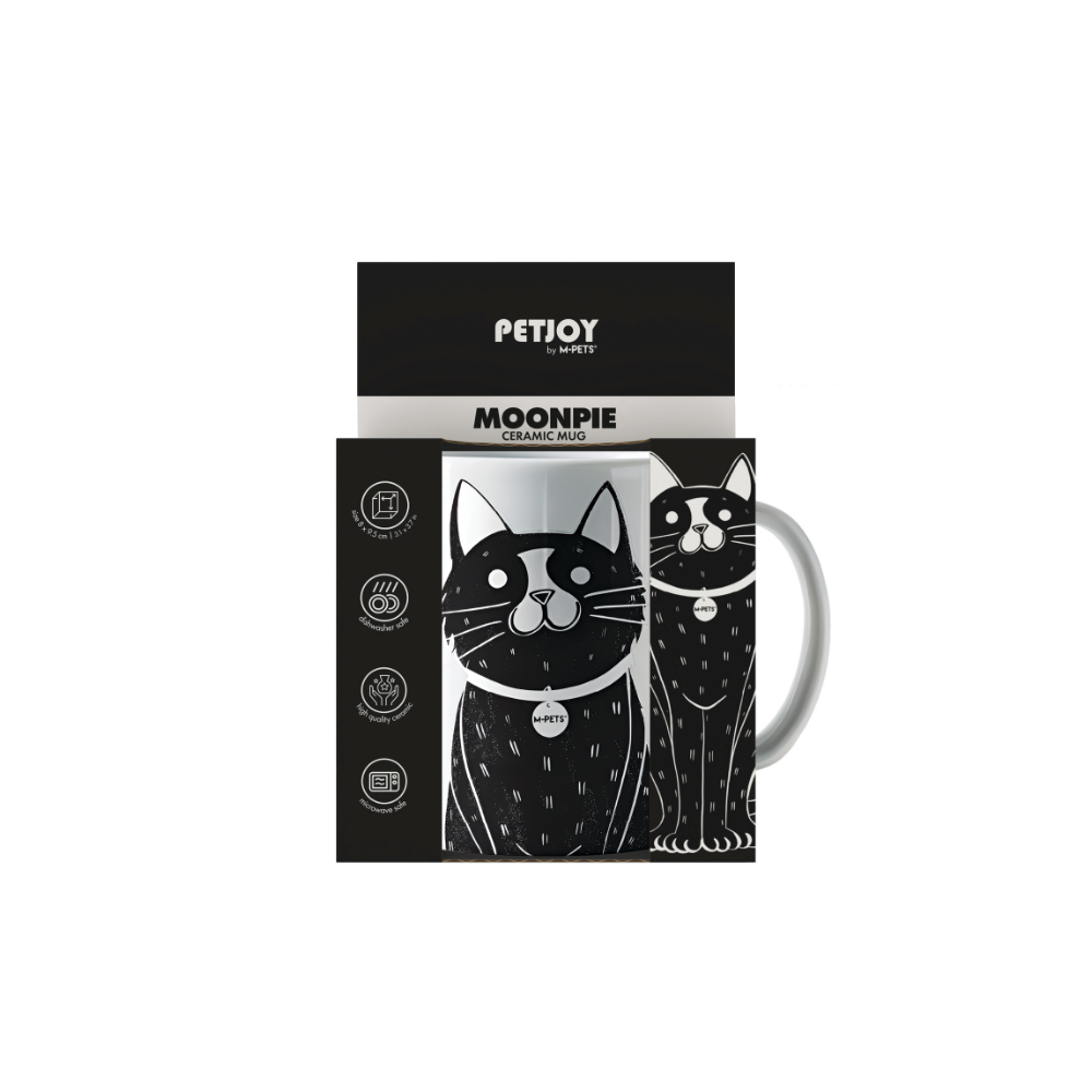 PETJOY Mug MoonPie - Black & White 350ml