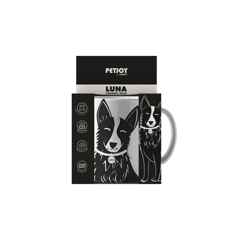 PETJOY Mug Luna - Black & White 350ml