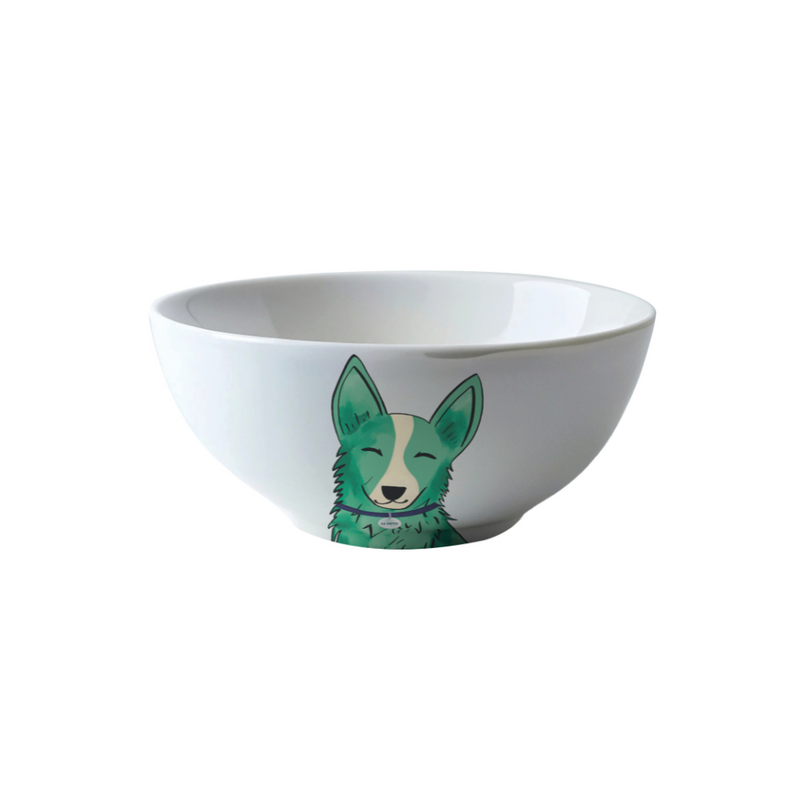 PETJOY Furry Feast Luna Ceramic Bow