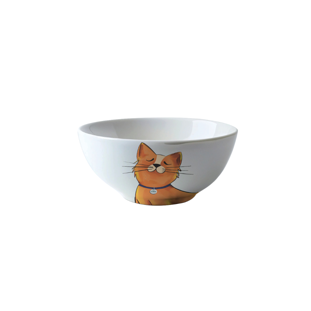 PETJOY Furry Feast Ceramic Bowl Galya