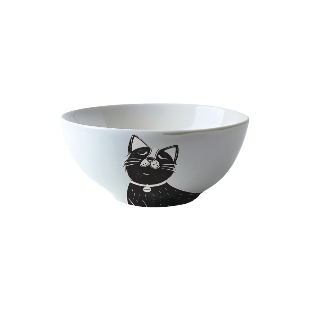 PETJOY Furry Feast Ceramic Bowl Galya