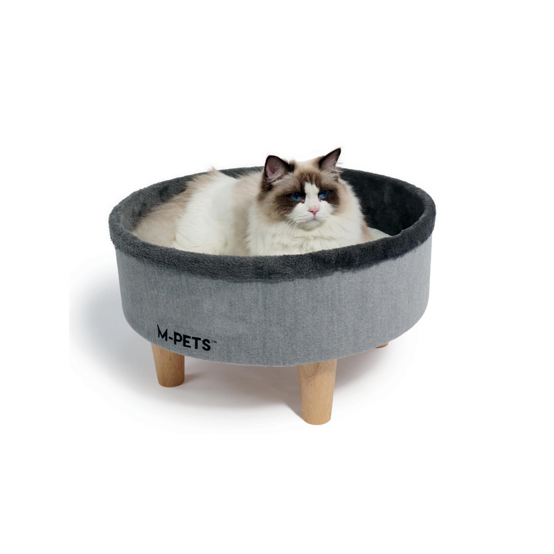 Lit surélevé rond pour chat