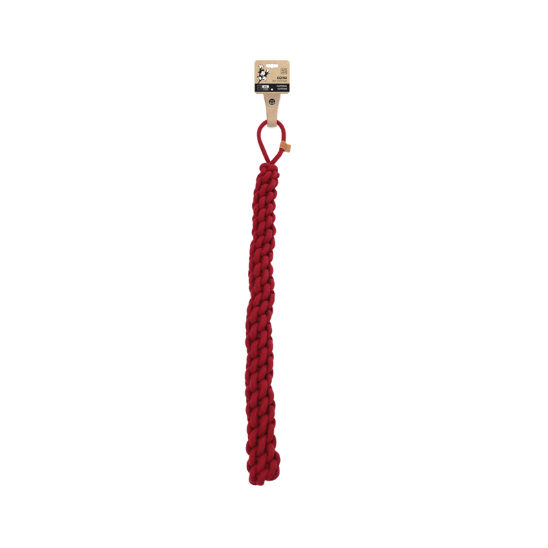 COTO Eco rope dog toys Red Loop Bar