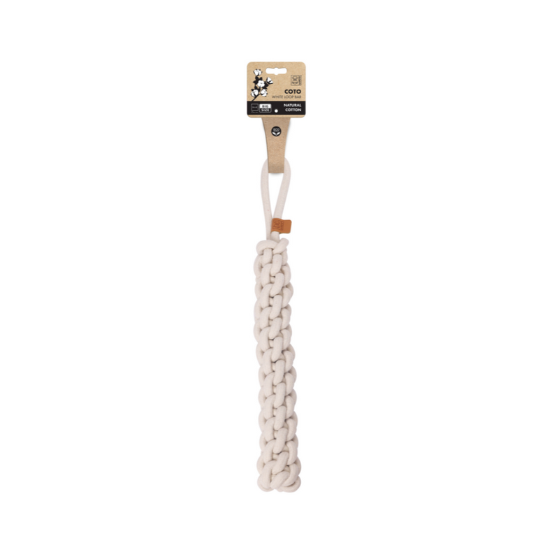 COTO Eco rope dog toys White Loop Bar