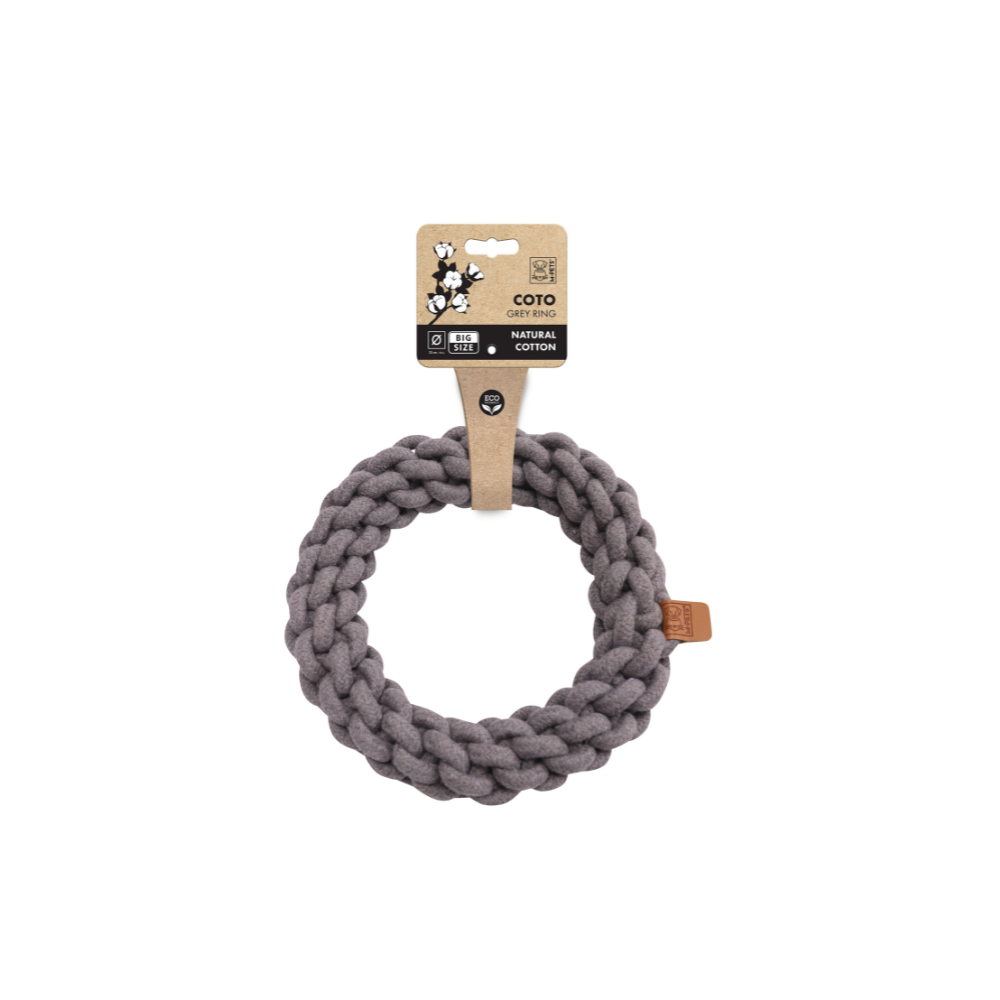 COTO Eco rope dog toys Grey Ring 25 cm