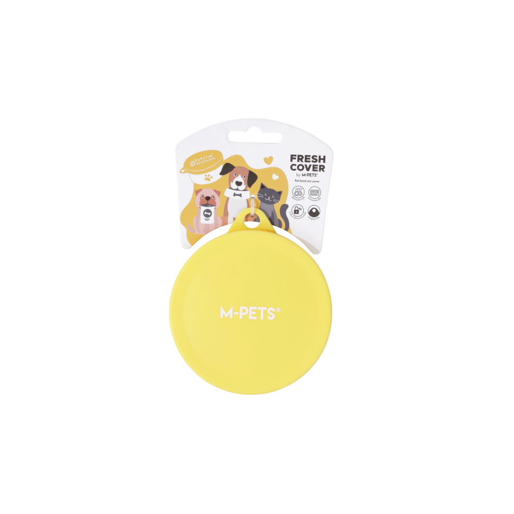 FRESH COVER Pet food can cover Yellow