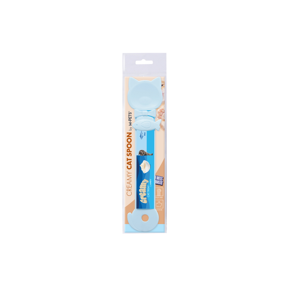 CREAMY CAT SPOON Baby Blue