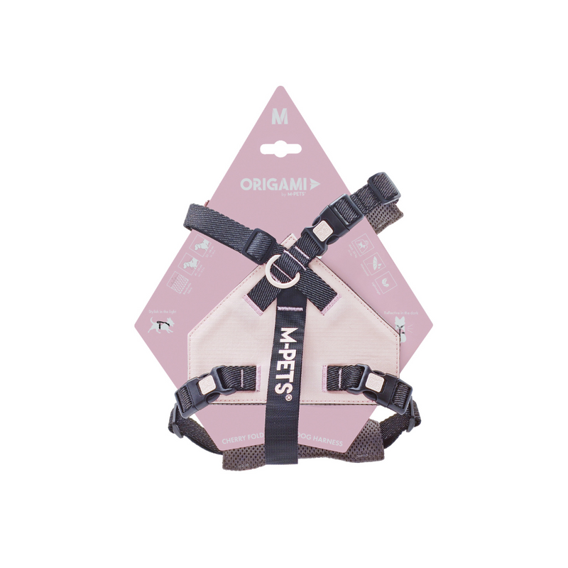 ORIGAMI Dog Harness cherry fold