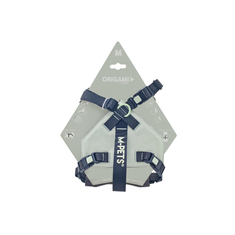 ORIGAMI Dog Harness leafy crease