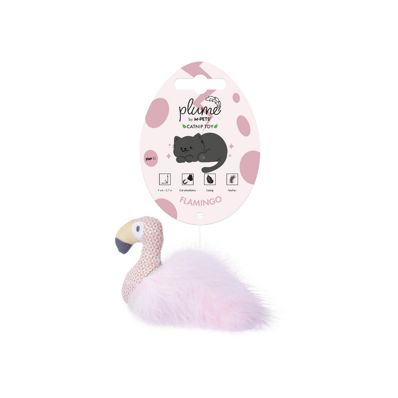 PLUME catnip toy Flamingo