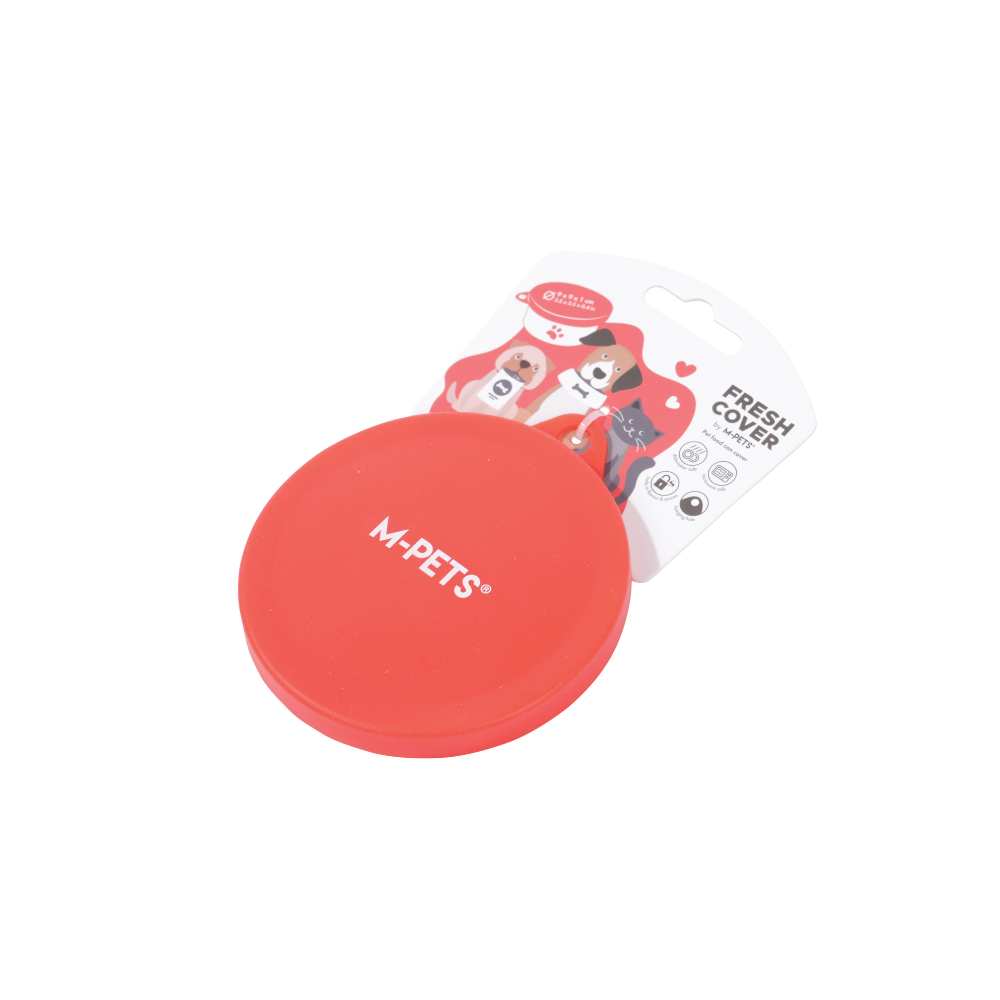 FRESH COVER Pet food can cover Red