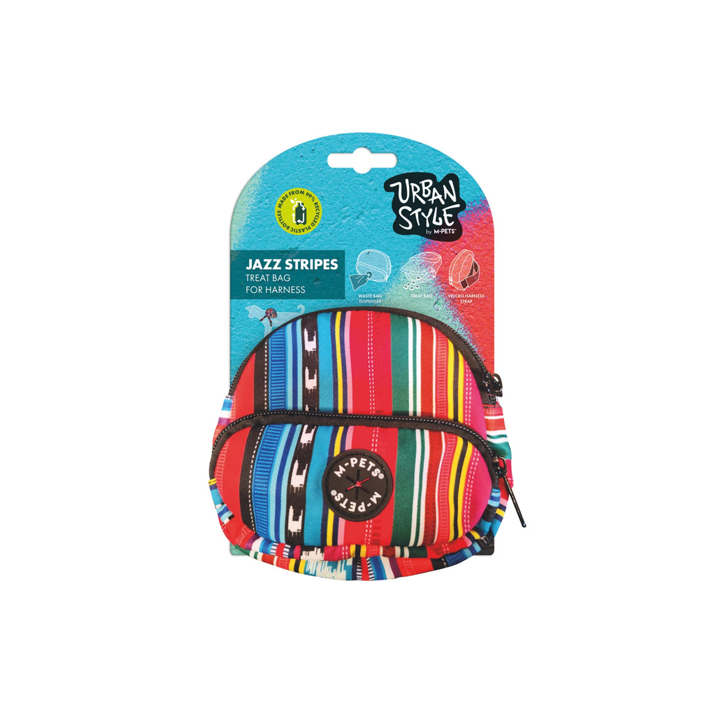 URBAN STYLE Jazz Stripes Treat Bag for harness